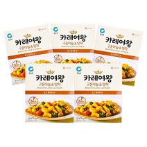 청정원 3분 즉석카레 카레여왕 깊고 풍부한맛 구운마늘&양파 카레 160g (1인분) [5개] 묶음, 5개