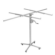 천장 석고보드 리프트 접이식 거치대 레벨링 지지대, 01.3.2m 수동 크랭크 스타일 가방없음