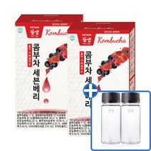 꽃샘 콤부차 세븐베리 20T x2개+사은품전용보틀2개증정, 꽃샘 콤부차 세븐베리 20T x2개+