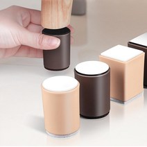 쇼파 침대 테이블다리 높이조절발 받침 FP03 사각 1개, 브라운