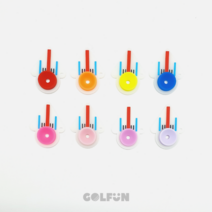 [GOLFUN] 에이밍 야광 티링&롱티세트, 티링만 8개