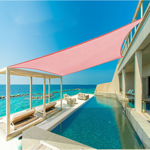 썬키다 HDPE 메쉬 그늘막 썬쉐이드, 3.6m x 3.6m 사각, 벚꽃