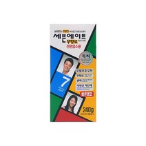 세븐에이트 칼라크림 대용량 염색약 240g 7호 자연스런 흑갈색, 단품, 단품