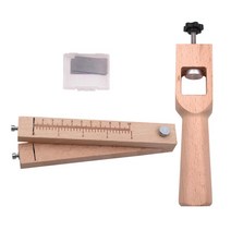 GHSHOP 가죽 스트랩 커터/5 pcs 블레이드 가죽 공예 도구 스트랩 커터/스트립 및 스트랩 커터/diy 손 절단 도구로 조정, 활기 없는, 목재