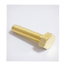 신주육각볼트 인치규격 3/8x1인치 (25) 100개 황동육각