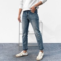 [9부/10부선택] 히트 히든밴딩 워싱 데님 진 남자 남성 청바지 - 4color