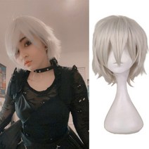 가발수선 가발회사 땋기붙임머리 가발업체 엘사가발 남자장발가발 백발 연습용통가발 인스타셀럽 가발사이트 이미지변신 덧가발 항암가발 QQXCAIW 블랙 화이트 퍼플 레드 짧은 262, 12인치, 협력사, 은색 흰색