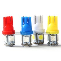 T10 LED 번데기전구 5구 12V 24V 미등 번데기등, 파란색12V