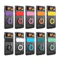 갤럭시 z플립4 컬러 스마트링 카메라보호 슬라이드 투명 pc 하드 지플립 제트플립 폴더 zflip 4 케이스