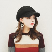 다잇템 여자 스냅촬영 유럽여행 다크컬러 베레모 모자 (9690389)