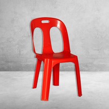 편의점 야외 파라솔 플라스틱 의자 비치 행사용 10개, 빨강, 본상품선택