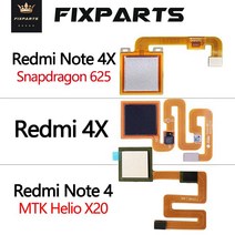 고화질 북 스캐너 양면 스캔 고급 스캔기 Xiaomi Redmi Note 4 용 4x 지문 스캐너 플렉스 케이블 터치 센서, 04 MTK Note4 Gold