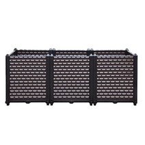 21세기트랜드 조립식 텃밭 화분 3칸 세트, 텃밭 기본 신형 3칸 3단세트