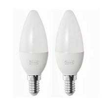 이케아 SOLHETTA 솔헤타 LED 전구 E14 470 루멘 샹들리에 오팔 화이트 2개