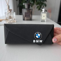 bmw 고급 선글라스 차량용 자동차 거치대 보관함 클립 케이스, BMW스웨이드블랙