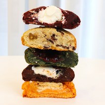 빅사이즈 수제쿠키 파티 답례품 고급 백화점 르뱅 쿠키, 르뱅+황치즈+딸기스모어, 비닐패키지