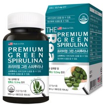 더 리얼 프리미엄 그린 스피루리나 180정 3개월분 spirulina 스피룰리나 스피루니아, 1병