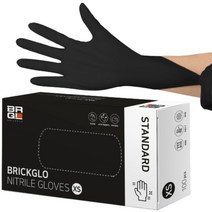 MP9_브릭글로 스탠다드 니트릴장갑 블랙 100매 (4 size) HP+니트릴 라텍스 니트릴장갑 라텍스장갑 브릭글로 일회용장갑 다용도장갑 고무장갑 요리용장갑 식품용장갑 +9770ep hantrading*96183848iU, XS, 본상품선택