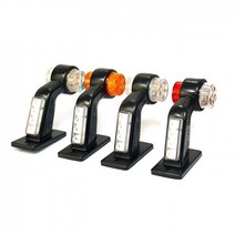 윙바디 탑차 안전 끝단표시등 교체용 LED 차폭등 코너 화물차 트레일러 옆면등 토끼등 뿔등, 레드화이트