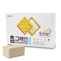 WK 크라운 참그레인 샌드 256gX8개 답례 쿠키 개별포장 선물용 과자 대용량 간식 추천