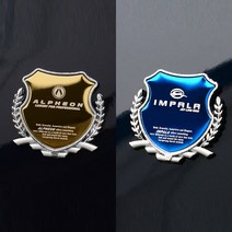 가오 쉐보레 전차종 DIY 로고 몰딩 악세사리 엠블럼 인테리어 튜닝 용품, 블루(2P), 말리부
