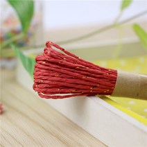 땡쓰몰 크리스마스 포장용품, 1롤, 16.금박종이끈/01.레드