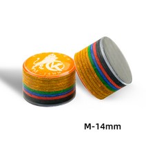 KONLLEN 큐 팁 레인보우 팁 11/14mm 9 다중 레이어 스누커 경도 S/SS/SX/M/MH/H 당구 당구 큐 당구 액세서리, 14mm M