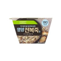 풀무원 식사대용 영양 전복죽_컵 1인 (260g) 아침 야식 환자식 부모님식사 혼밥 간단요리 다이어트, 4개