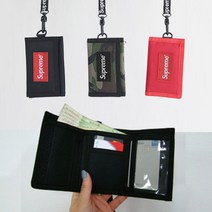 초등학생 목걸이지갑 어린이지갑 중학생 청소년 성인 3단 나일론 스포츠지갑