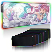 rgb 장패드 MRGLZY 마우스 패드 컴퓨터 테이블 게임 백라이트 애니메이션 데스크 매트, 01 350X600MM_01 Thickness 3MM