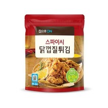 청정원 집으로ON 스파이시 닭껍질튀김 400g, 1세트