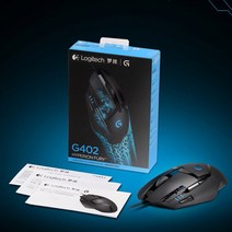 로지텍G 로지텍 G402 Hyperion Fury 유선 게이밍마우스 (세제품) 마우스, 블랙