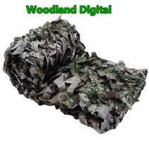 야외 블랙 블루 그린 사막 베이지 육군 위장 자동차 텐트 그물 캠핑 하이킹 사냥 천막, Woodland Digital+3mx5m