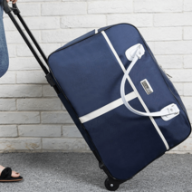 바퀴달린보스턴백 2박3일여행가방 이동식 고속버스 수하물 제주도 가벼운 파견, 라지 56*25*35cm, GJ2638네이비