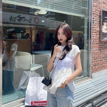 [vriuni] 펀칭 레이스 뷔스티에(2color)