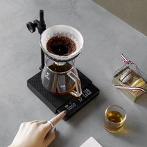 timemore 블랙 미러 2 스마트 푸어 오버 커피 전자 저울 듀얼 센서 스케일 고정밀 녹음 양조 날짜, 블랙 미러 2.0 듀얼 스케일