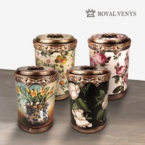 [로얄베니스] 엔틱리본 휴지통/인테리어휴지통/쓰레기통, 제품선택:로얄베니스 엔틱리본 휴지통 / 색상:프룻