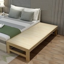 취향저격 원목 조립식 소형 야외 평상 침대, 200x40 높이맞춤제작