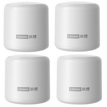 오리지널 레노버 L01 TWS 스피커 블루투스 호환 휴대용 라우드 스피커 무선 미니 컬럼 스테레오 서라운드베이스 박스 마이크, White 4pcs, 규격 없음