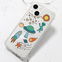 스톤스틸 UFO 변색 없는 투명 범퍼 젤하드 케이스