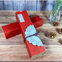 슬리브화과자박스4구 [화과자케이스미포함] 2개 /65 x 265 x 50 mm/양갱박스/정과박스/한과박스