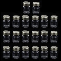 바이알병 3개당1세트 빈밀폐 멸균 세럼 투명 유리 바이알 알루미늄 셉타 씰 포함 20 개, 01 3ml