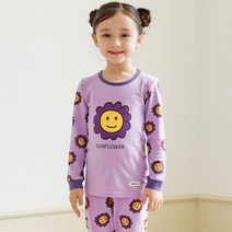 더미누 해바라기 무형광 40수 싱글 스판 실내복