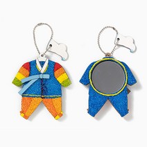 전통 명절 한복 손거울 클레이 만들기키트 (남아한복) _ 2023895EA, 쿠팡 본상품선택