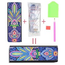 드로잉 일러스트 케이스 보관 Diy 크리스탈 라인석 상감 휴대용 가죽 안경 케이스 다이아몬드 페인팅 선글, 05 Q14
