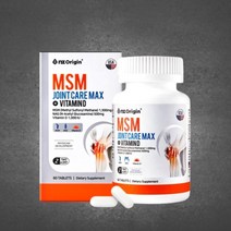 JSS 엠에스엠MSM 조인트케어 맥스 1350mg x 60정 비타민D N-아세틸클루코사민
