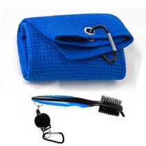 공장 도매 섬유 골프 타월 스포츠 타월 3 피스 파인애플 와플 타월, 블루, 40*40