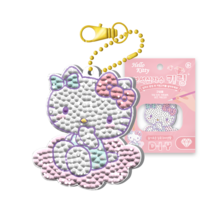 퍼즐페인팅 DIY키링 보석십자수 산리오캐릭터즈_헬로키티 6x7.5cm