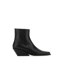 22FW ANN DEMEULEMEESTER 블랙 레더 GERDA 앵클 부츠 2202WF29360099 099