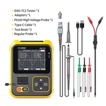 fnirsi 200khz 2.4 인치 대역폭 오실로스코프 트랜지스터 테스터 디지털 오실로스코프 2 in 1 pwm 신호 파 출력 오실로스코프, 12개, 02 12PCS